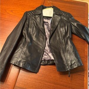 Women's Black Leather Jacket